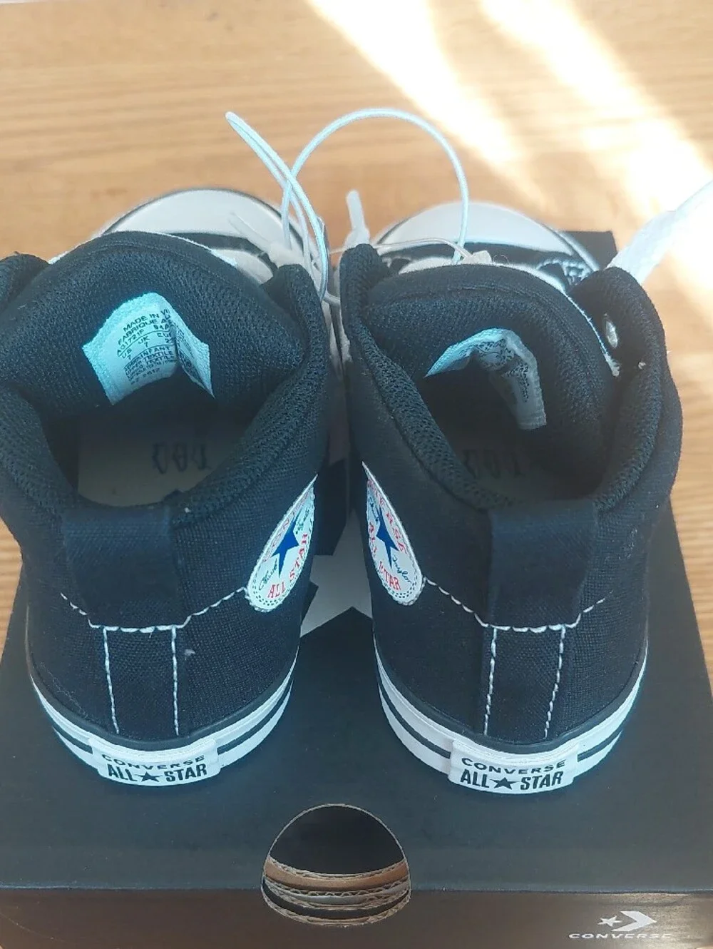 Converse Kids Black and White Chuck Taylor Mid Top Sneakers
